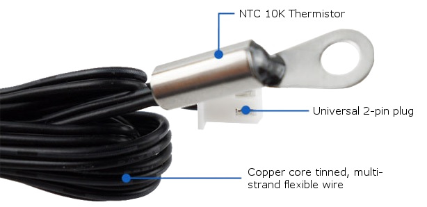 10 kΩ NTC Thermistor with M4 Screw Hole